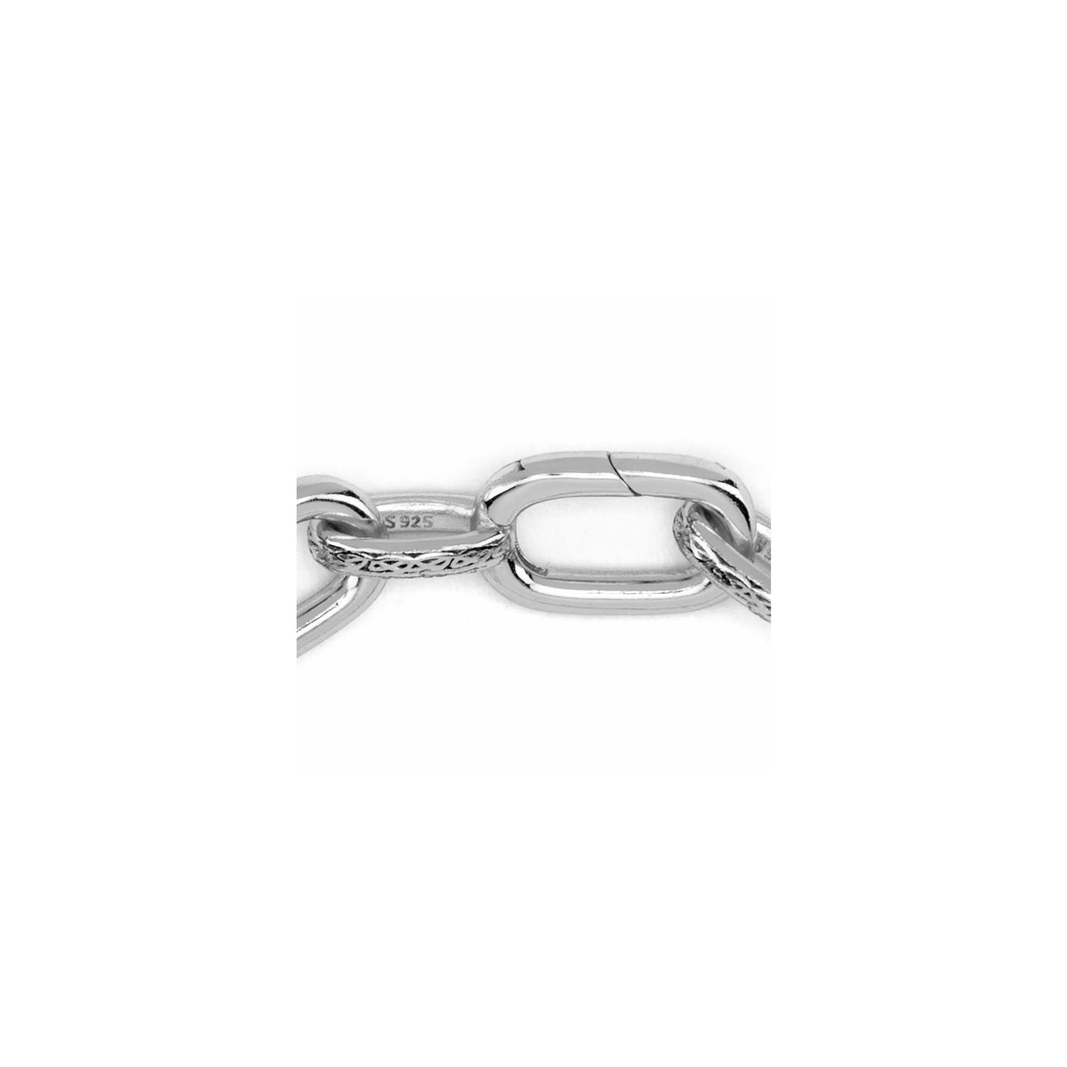 Oxidized Silver Hinged Paperclip Link - Keith Jack – Keith Jack