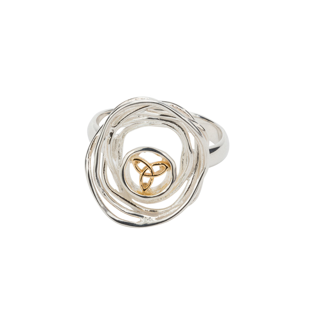 canalaccessory キャナルアクセサリー　10k リング　12号 Silver and 10k Gold Celtic Cradle of Life Ring-Keith Jack – Keith Jack