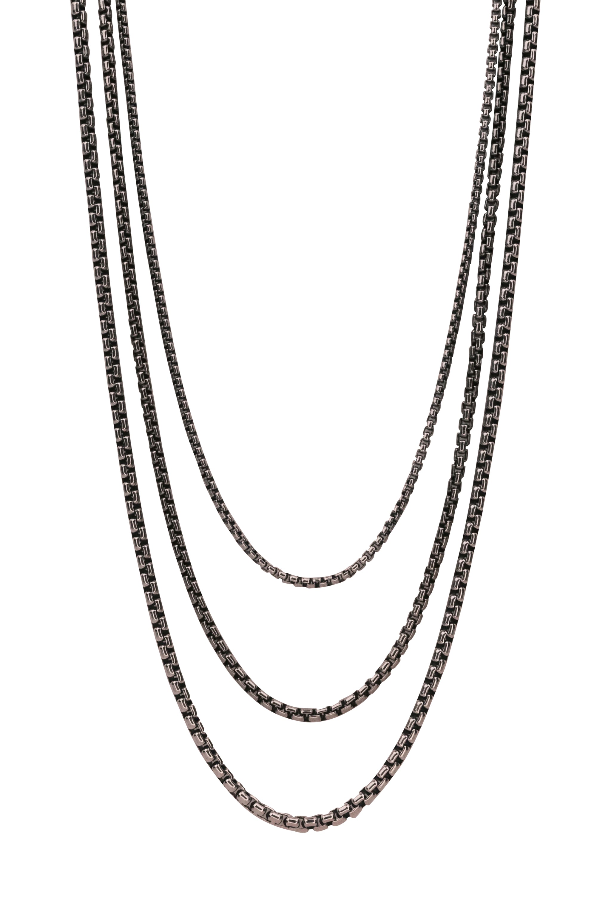 Sterling Silver Venetian Box Chain - Oxidized - Keith Jack – Keith