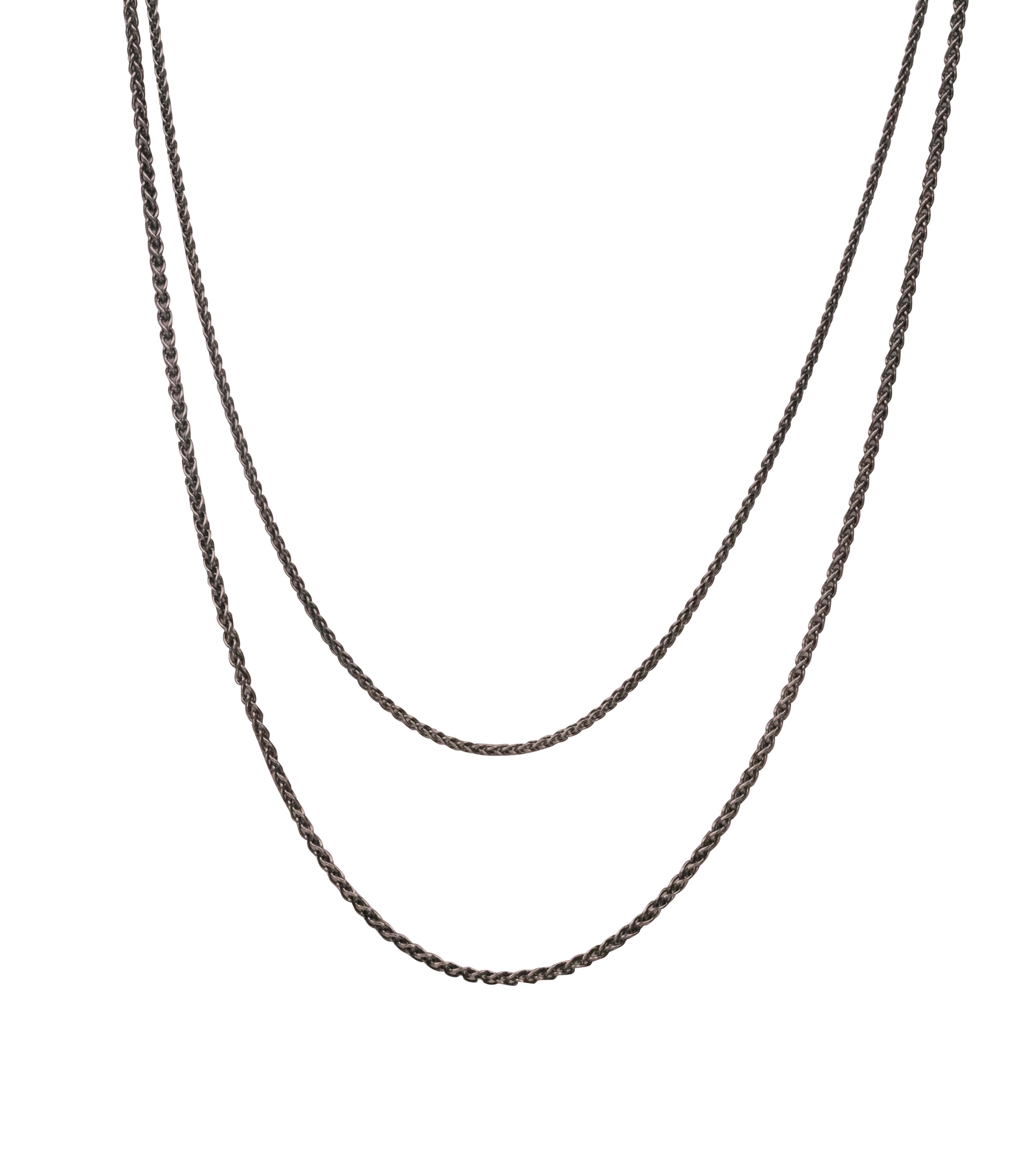 Jewelryweb 14k Yellow Gold D-Cut 0.65mm Spiga Pendant Chain Necklace - 30  Inch - Lobster Claw