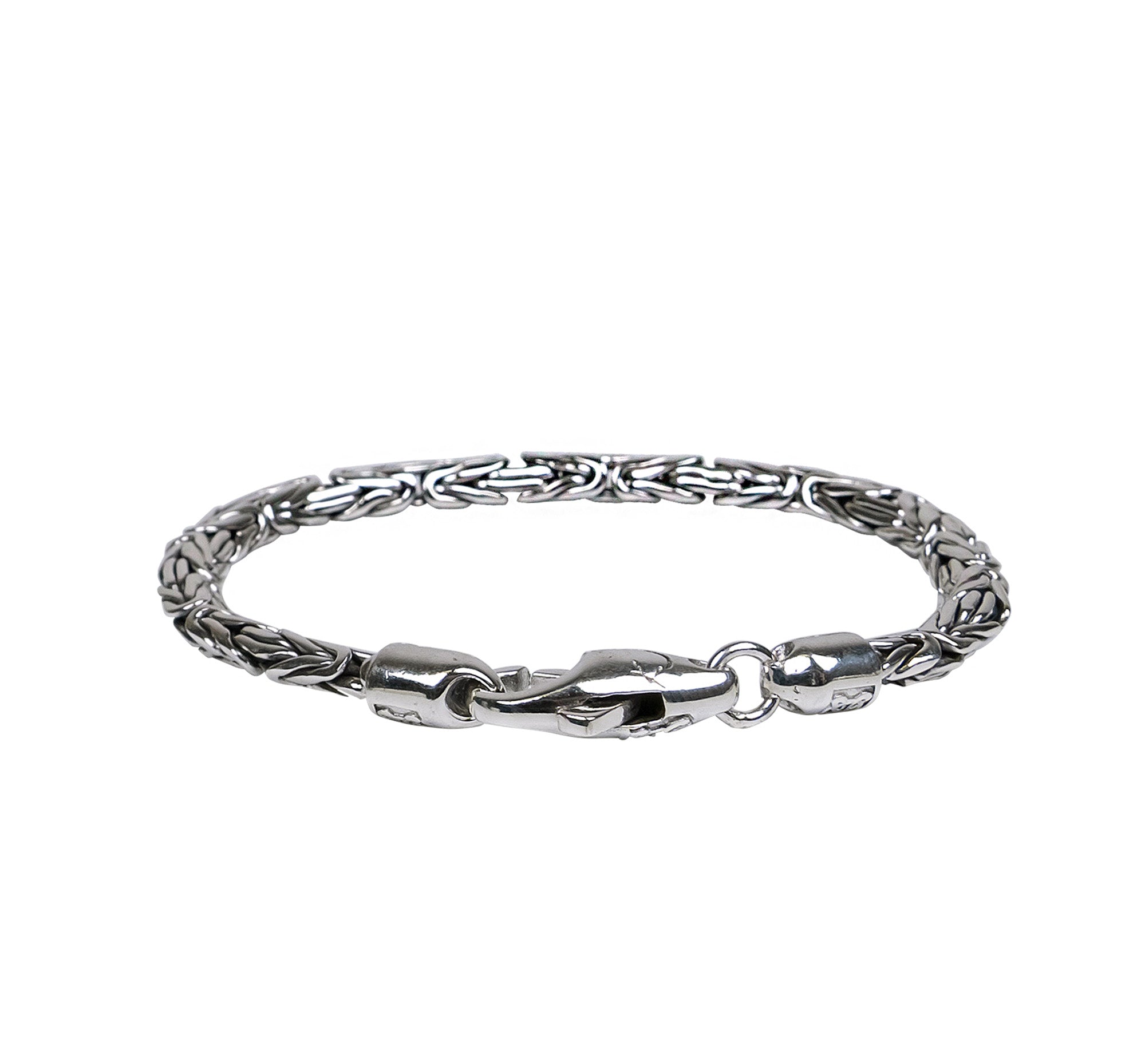 Heavy shops silver link bracelet