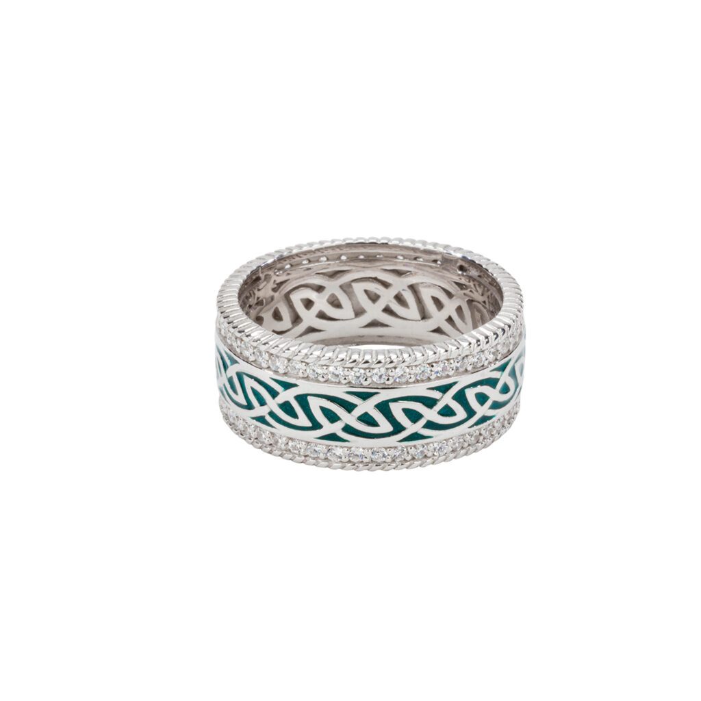 Green Sterling Silver Window to the Soul Ring | Keith Jack