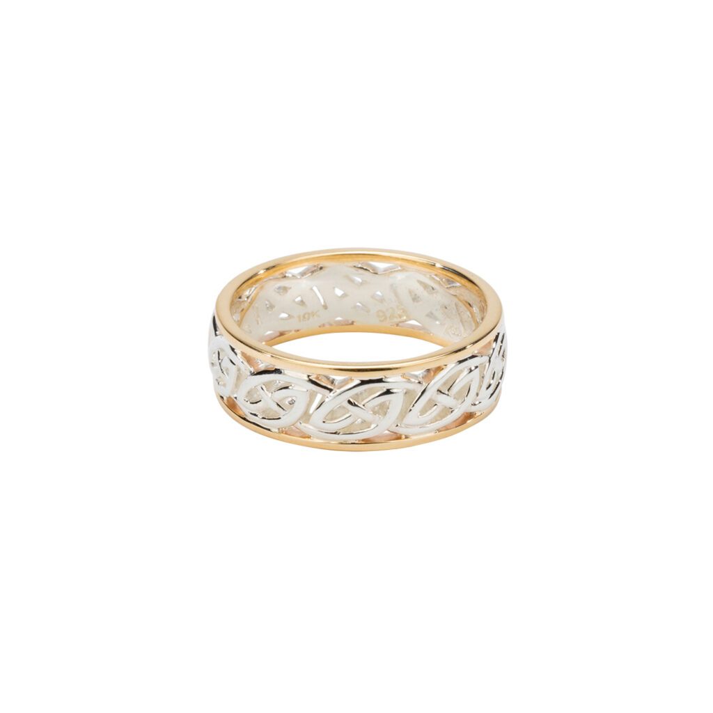 Gold + Silver Celtic Wedding Ring - Window to the Soul -Keith Jack ...